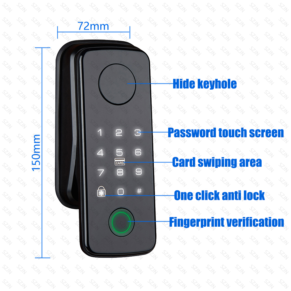TTLock Auto Smart Fingerprint  – Glass Door Hinge Bewertung und Preis